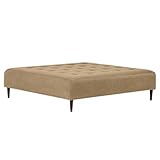 arne ベンチソファー 幅145cm 奥行145cm 高さ40cm 背もたれなし 3人掛け レトロ ベンチソファ Baggy Cube 6×6 モダン ベージュ