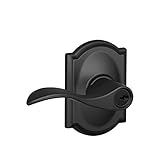 Schlage F51A ACC 622 CAM Camelot Collection Accent Keyed Entry Lever, Matte Black by Schlage Lock Co