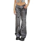 [UKDSDGQ] ブーツカットデニムパンツ フレアパンツ ロングパンツ ストリートウェア 四季 作業着 ズボン ズボン レディース レディ