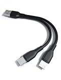 DUXIAOSHA USB C 充電ケーブル ショートケーブル マイクロUSBケーブル付き 2イン1日付ケーブル Type C 充電ケーブル マルチ充電ケーブル micro usb type c- 20cm