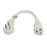 2 pack - 6 Inch White Extension Cord with Flat Rotating Plug [並行輸入品]