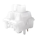 白玉スイッチ、5ピンサイレントリニアスイッチ、45±5gの作動力、3.6±0.5mmの総ストローク、ゲーミングおよびオフィス用メカニカルキーボード向け（36pcs）