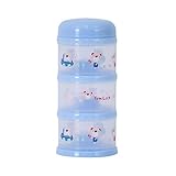 Yomilock 3-Layer Antibiotic Milk Powder Container / Dispenser Blue - Made In Korea by Yomilock