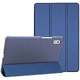 ProCase レノボ Tab M9/NEC LAVIE Tab T9 9インチ 2023発売 保護ケース 軽量 三つ折り スタンドカバー 半透明バックカバー 対応機種：Lenovo Tab M9 2023発売（ZAC30178JP ZAC30157JP ZAC50029JP）/NEC LAVIE Tab T9 2023発売(T0975/GAS、TAB09/H01、TAB09/H02)-ネイビー