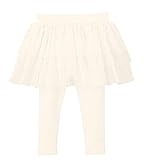 Plus Nao(プラスナオ) スカート ベビー キッズ チュチュスカート フリル ボトムス チュールレース 星柄 ホワイト グレー ピンク 80 90 110 ホワイト 100cm