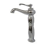 蛇口 混合水栓 シングルレバーハンドル トールタイプ シルバー(銀) [奥行19×吐水口高23.5cm] INK-0303071G