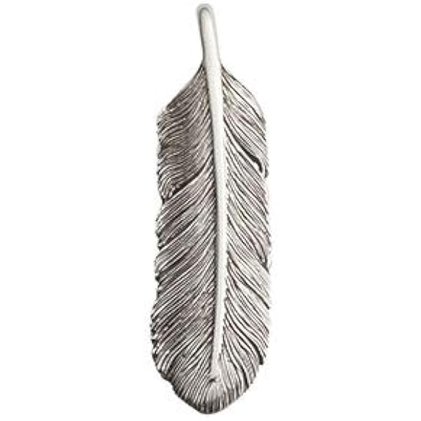 Amazon | [SAAD(サード)]フェザー(左向き) シルバー925 ペンダント
