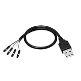 CERRXIAN デュポン ケーブル usb2.0ケーブル 0.3m 3.3Vアダプタケーブル TXRX信号4ピン0.1インチピッチ シリアルポート usb 変換 USB延長ケーブル usb Aオス-4pinメス FT232RL DuPont 4ピッチ idc ケーブル ジャンプワイヤ ケース用 マザーボード接続用