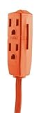 Extension Cord 3-Outlet Indoor Grounded 9-Foot Orange 16 Gauge 50361 [並行輸入品]