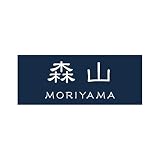 丸三タカギ 彫り込み済表札 アクリル APY1-N-3-1-森山 【完成品】