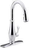 Kohler K-780-CP Cruette Pull-Down Kitchen Faucet, Chrome [並行輸入品]