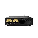 S.M.S.L A200 アンプ Bluetooth 小型 パワーアンプ 「MA12070P」x2搭載 / HDMI(ARC)対応/オーディオ VUメーター 表示/EQ・高低音調節可能/リモコン操作 / 2.0ch クラスD オーディオ・アンプ USB 光ファイバ 同軸【S.M.S.L公式正規品】