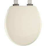 Round Closed Front High Density Molded Wood Toilet Seat with Cover, Biscuit [並行輸入品]