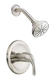 Danze D510511BNT Melrose Single Handle Shower Trim Kit with 3 1/2-Inch Showerhead, Brushed Nickel by