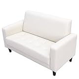 UNE BONNE(ウネボネ) ソファ 人気急上昇中お洒落なコンパクトソファ (PVC) アイボリー