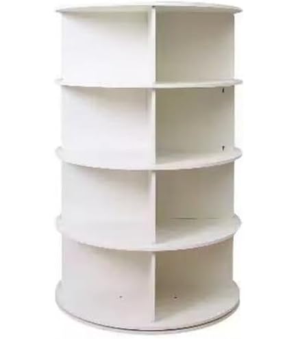 【特価セール】360度回転シューズラック, 7段28足収納, PVC製, 158 Amazon｜LANJUY 360度回転シューズラック, 7段28足収納, PVC製, 158cm
