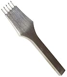 Active Island 丸目打ち レザークラフト ツール 工具鋼 打ち具 工具 内縫い a171 (4mm 5歯)