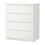 IKEA(イケア) MALM ホワイト 80214554 チェスト(引き出し×4)、ホワイト