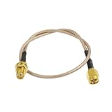 uxcell　同軸ケーブル　接続ケーブル　アダプター　SMA オス - SMA メス　30cm