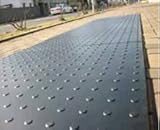 らくらくマット　t15mm×1m×2ｍ (建築現場の養生ゴムマット・スポーツジム・ゴルフのスタンスマットなど多用途）