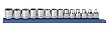 GearWrench 80560 14ピース3 / 8インチドライブ12ポイント標準メトリックソケットセットby GearWrench