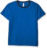 [グリマー] 半袖 4.4oz ドライ Tシャツ [UV カット] ロイヤルブルー×ブラック SS