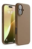 【elago】 iPhone 16 対応 ケース シリコン 耐衝撃 スマホケース 指紋 防止 サラサラ シリコンケース [ iPhone16 アイフォン 16 対応 携帯ケース ] iPhone 16 Case SILICONE CASE ブラウン
