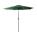 オープンカフェ風パラソル 270cm【セレナード-SERENADO-】パラソル　撥水　アルミ　グリーン