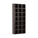 arne 本棚 日本製 完成品 3列 7段 幅75cm 高さ170cm 可動棚 シェルフ コミック収納 ラック H-001 3×7 ブラウン