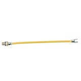 BrassCraft CSSL45R-18 P Safety PLUS Gas Appliance Connector with 3/8" OD EFV and 1/2" MIP x 1/2" FIP