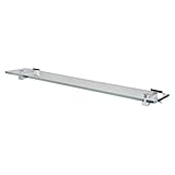 Rohl VIN12APC Vin12 24 Vincent Glass Shelf, Polished Chrome by Rohl