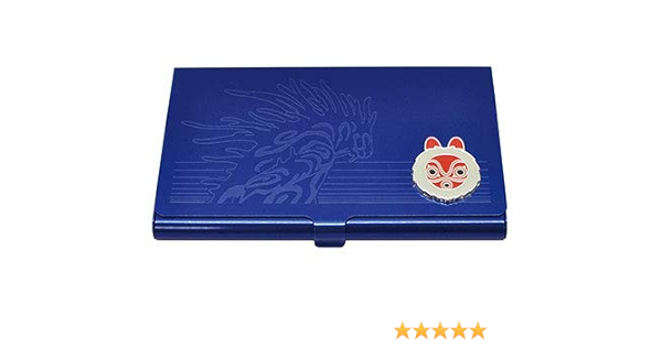 Amazon Co Jp スタジオジブリ作品 8 もののけ姫 メタルカードケース ネイビー ディダラボッチ シューズ バッグ