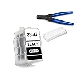 【SEASKY】 BC-365XL ブラック 染料 単品 大容量 工具付き キヤノンプリンター用 詰め替えインク ISO9001認証工場 (BC-365 BC-365 BC-365XL BC-365XL BC-365BK BC-365CL BC-365XLBK BC-365XLCL)