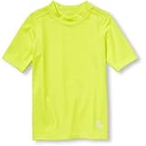 THE CHILDREN'S PLACE(ザ・チルドレンズプレイス) ボーイズプレーススポーツショートスリーブソリッドラッシュガード トウィークイエロー 水着 5～6歳【並行輸入】