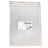 OPPクリア袋 A4ぴったりサイズ テープ付き 220mm×300mm＋40mm 35μ フレームシール加工 空気穴付き 透明封筒 A4用紙 チラシ カタログ パンフレット DM用 衣類 タオル ラッピング (1000枚)