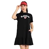 [キャロウェイ] レディース 半袖 ワンピース [LOVE シリーズ] / ゴルフ / C24129220 1010_ブラック