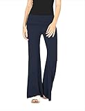 HyBrid & Company レディーズ スーパー コンフォート フロー ワイド レッグ パラッツォ パンツ アメリカ製 3X ネービー