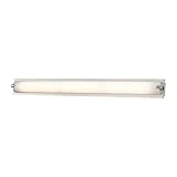 Alico Industries ws4525 – 5 - 15 Piperコレクション1-light CFL Vanity器具、クロム磨りレンズ