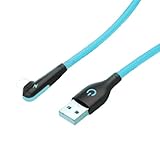 FamGift a-PHone 充電ケーブル L字 3A急速充電 リンゴ充電器 ケーブル 超高耐久 向けのタイプ-P 14/13/12/11/6s Plus/6s/6 Plus/6/5s/5c/5/SE タブレットPC などに対応 アイフォン 充電コード 1m (青) [並行輸入品]