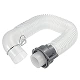 uxcell 洗濯機排水管 37 cm PVC 排水ホース 波形 柔軟 クリア ワッシャーホースのドレン交換用
