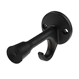 Baoblaze ２色選べる　ドアストップ　インナースプリング　亜鉛合金　ドアウェッジドアストップ - ブラック