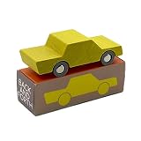 ウェイトゥプレイ (waytoplay) バック＆フォース・木製カー イエロー (back and forth car - yellow) 乗り物 雑貨 おもちゃ 車 [日本総代理店]