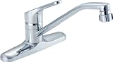 LIXIL(リクシル) INAX キッチン用水栓金具 台付 キッチンシャワー付シングルレバー混合水栓 クロマーレ(エコハンドル) 呼び径13mm 吐水口長さ262mm 湯水芯々203mm 凍結防止水抜
