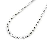 [シルバーワン] シルバー925 ベネチアン チェーン ネックレス メンズ ko [白銀色 幅2mm細目 長さ50cm]