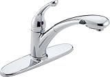 Delta 470-DST Signature Single Handle Pull-Out Kitchen Faucet, Chrome by Delta Faucet [並行輸入品]