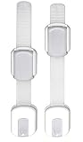 WONDERKID Reusable Adjustable Child Safety Locks - Latches to Baby Proof Cabinets, Doors & Appliance