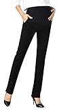 Foucome 産前産後 パンツ マタニティ パンツ ストレッチ ウェア ボトムス 妊婦 ゆったり ワイドパンツ スーツパンツ 下着 ウエストゴム付き