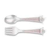 Demdaco Baby Spoon & Fork Keepsake Gift Set Princess [並行輸入品]