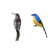 Baosity 非常　現実的　人工フェザー　森林　鳥　家　装飾　撮影　小道具　全7色　　　　 - コンボ7