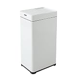エムール オゾン消臭機能付 電動スライドダストボックス ゴミ箱 30 ～ 45L のごみ袋対応 ホワイト